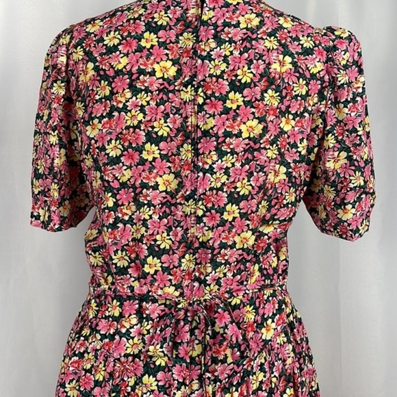 Vintage ILGWU Floral Karin Stevens by Steven Stoller Midi Dress Cottage Core sz8 - Picture 9 of 14